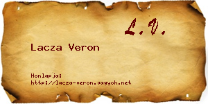 Lacza Veron névjegykártya
